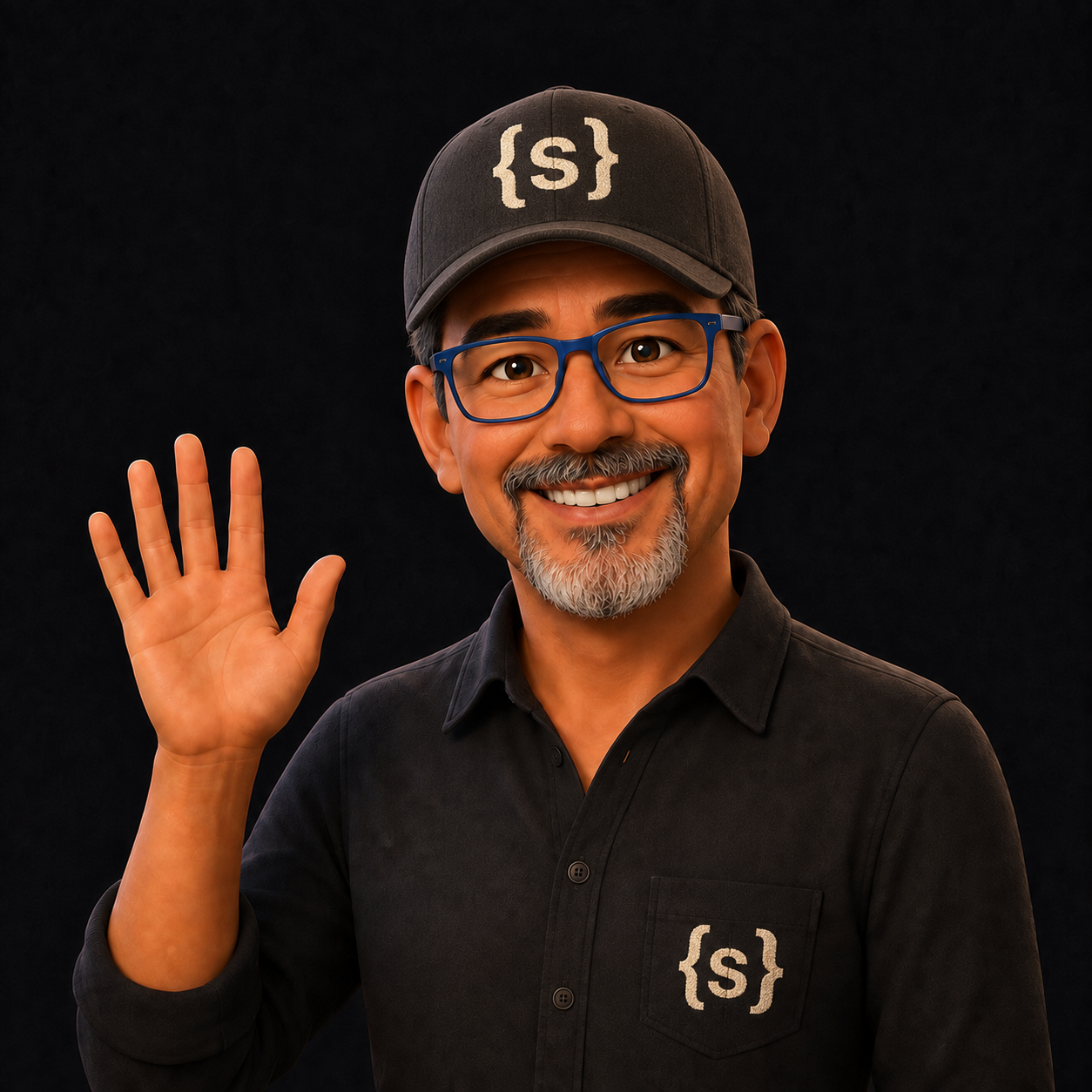 Avatar humano saludando